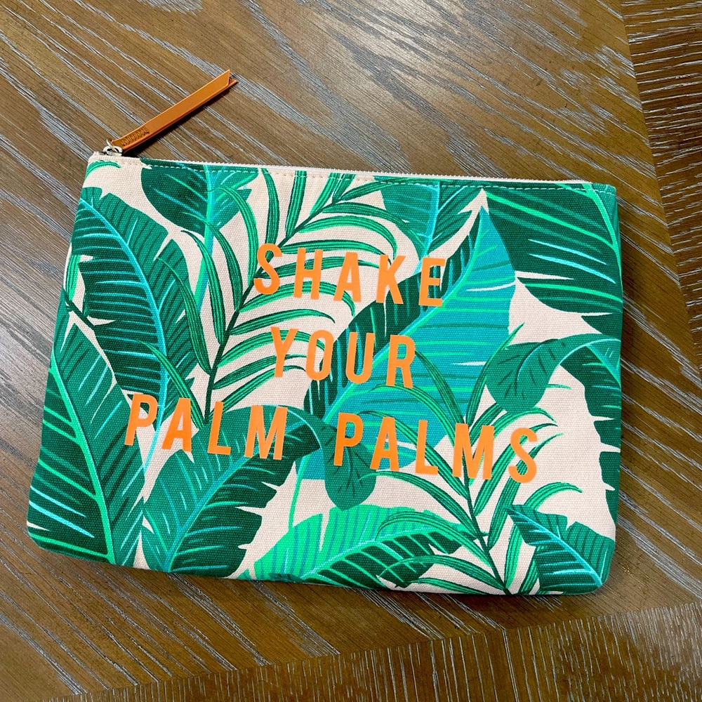 Stella & Dot Shake Your Palm Palms Make Up Toiletry Pouch
